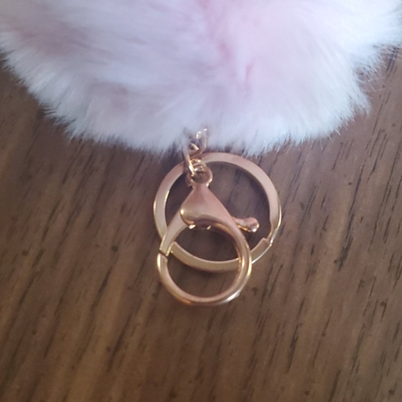 RELISTED Soft pompom keychain bag charm - Picture 2 of 2